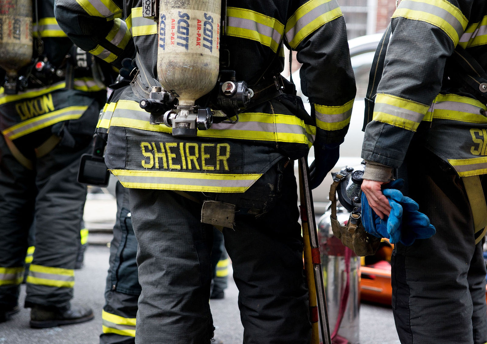 William Klein, Firemen, Brooklyn, 2013