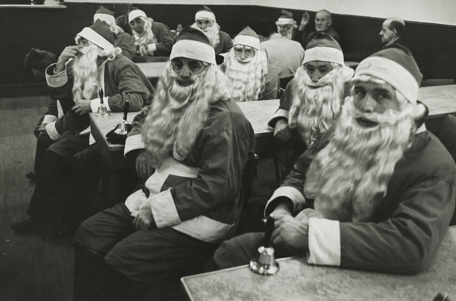 Dennis Stock, School for Santas, New York , 1961