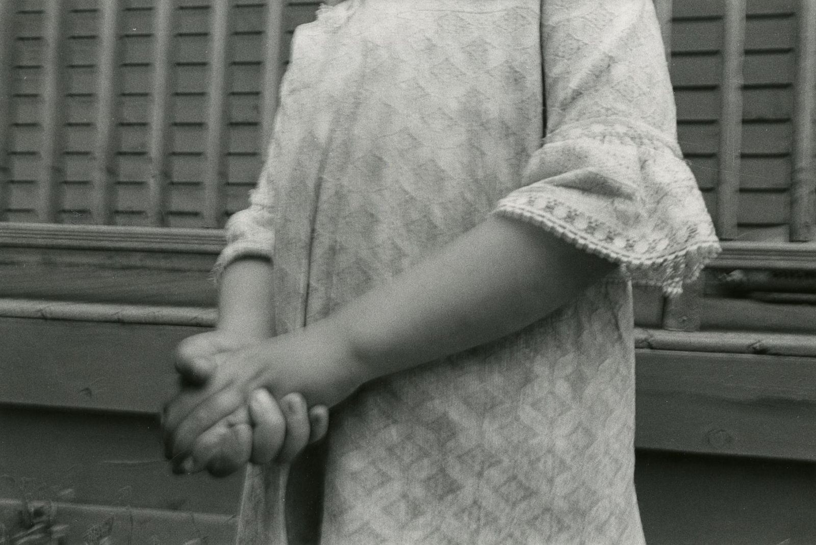 Mark Cohen, Girl, Alone, Clasping Hands, c. 1974