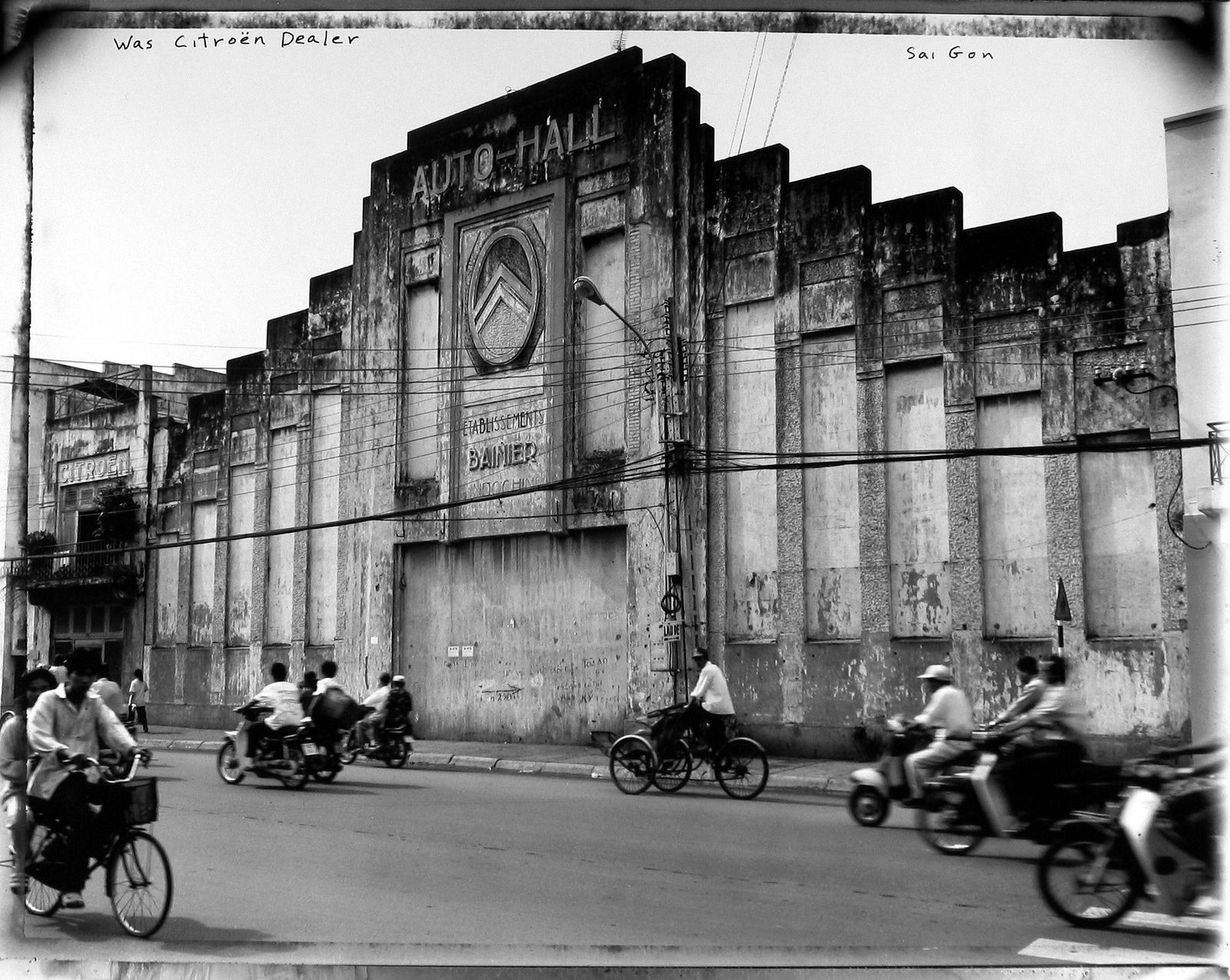 Bill Burke, Old Citroen dealership, Saigon, 1997