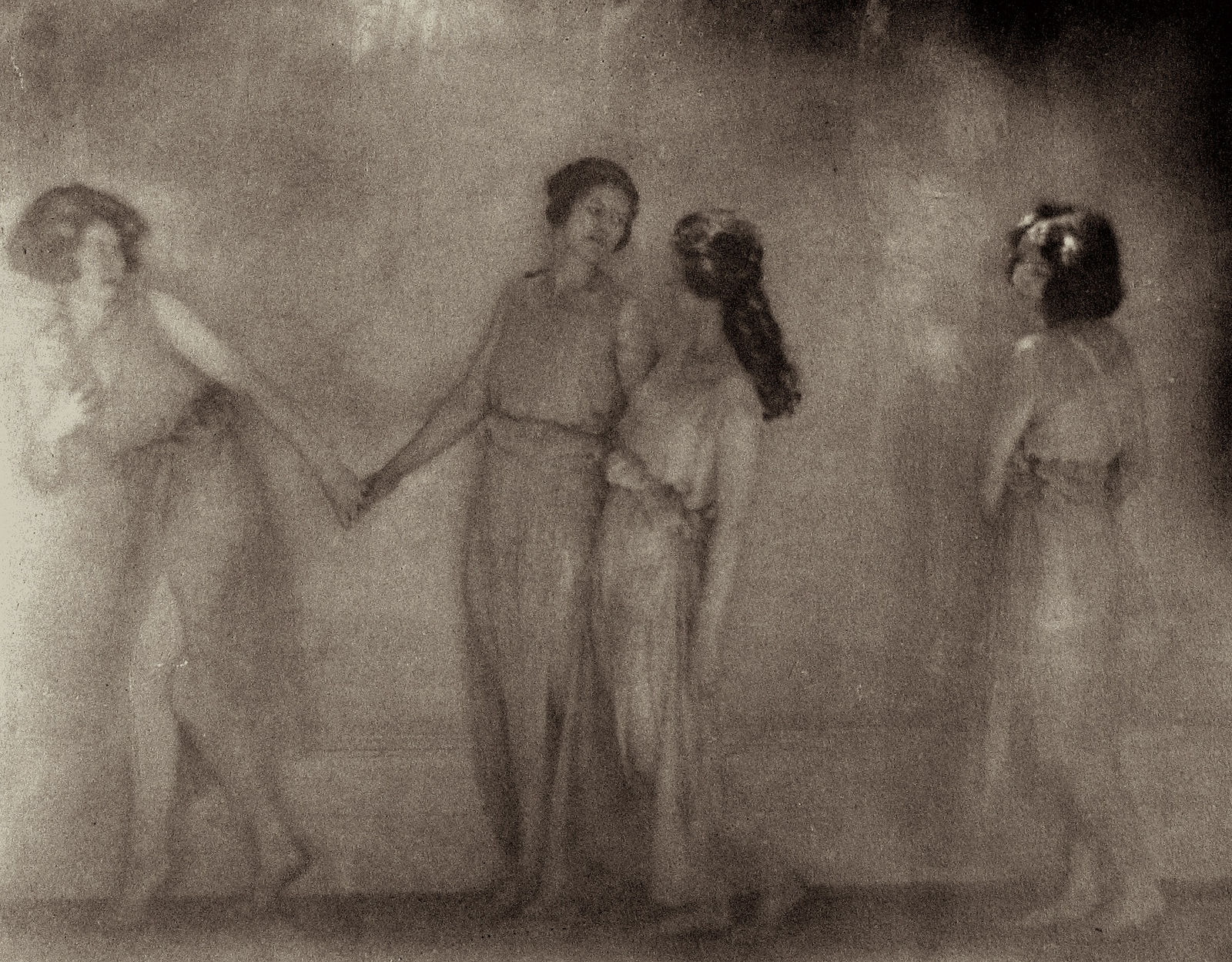 Clarence White, Dancers in Greek Drapery, c.1911