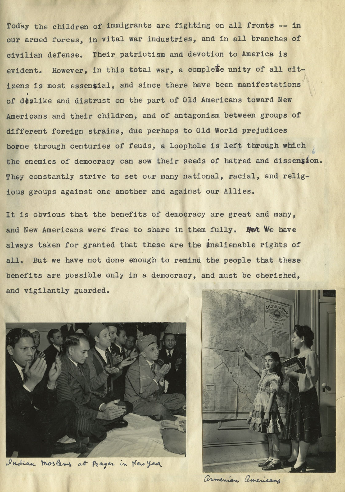 Alexander Alland, A plan for the use of photography as a means of combating enemy propaganda among our national, racial, and religious groups, 1942