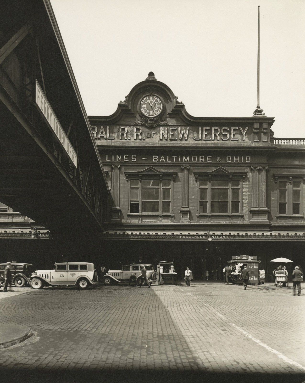 Berenice Abbott, Ferry: West Street, Foot of Liberty Street, Manhattan, August 12, 1936