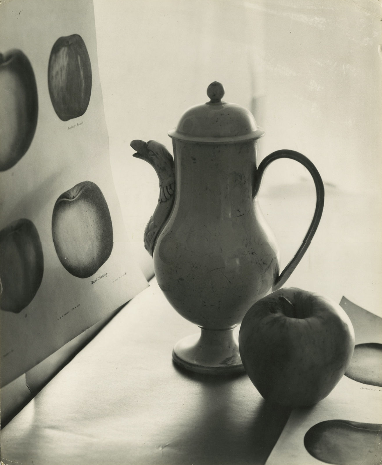 Leslie Gill, Composition with Chocolate Pot and Apple III, c.1950