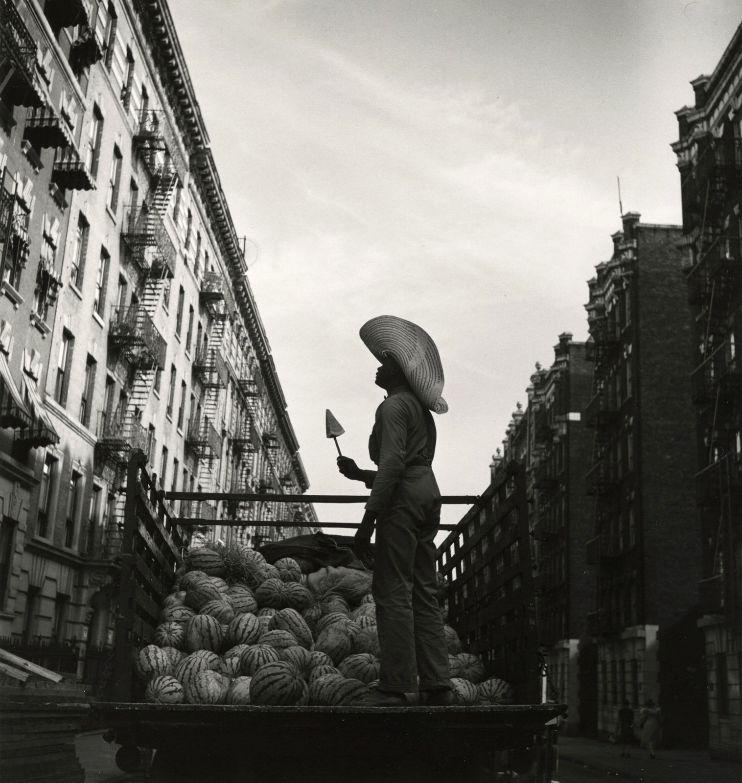 Aaron Siskind, Watermelon Man, Harlem, 1940