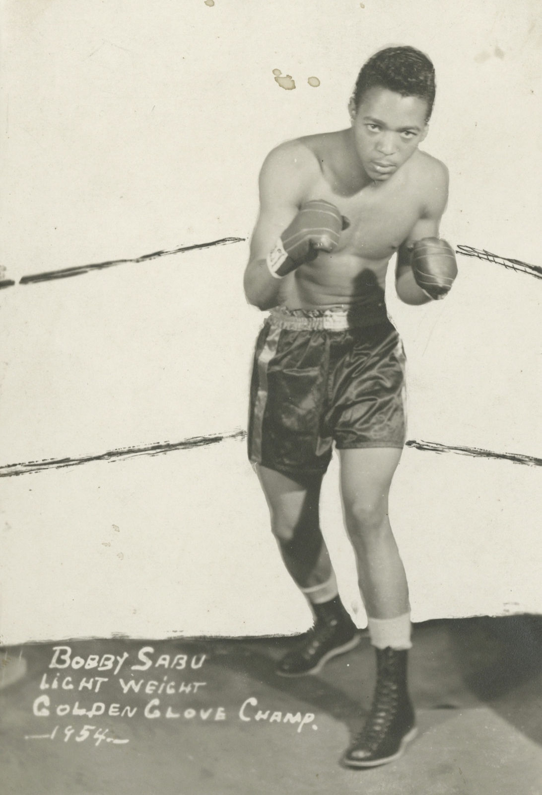 James Van Der Zee, Bobby Sabu, Lightweight Golden Gloves Champ, 1954