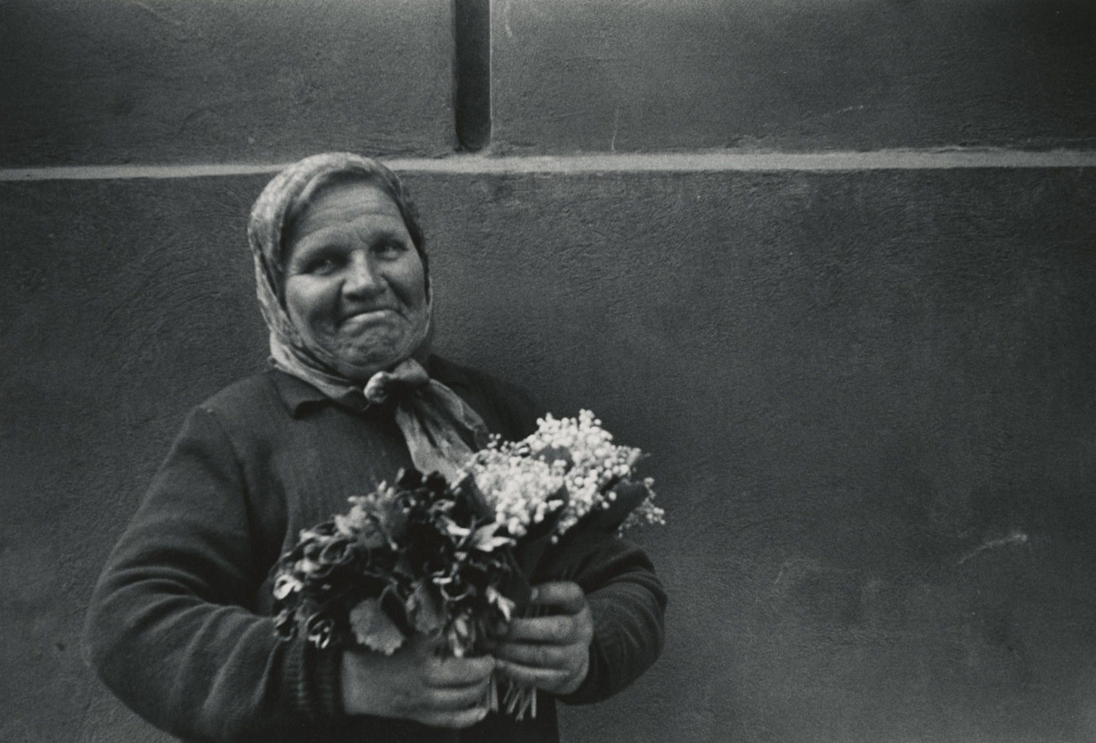 Duane Michals, Flower Lady in Kiev, 1958