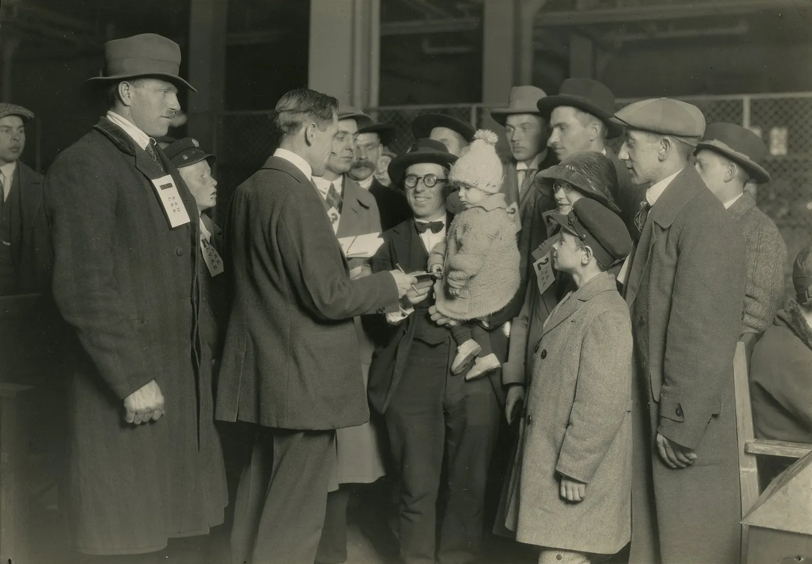 Lewis Hine, Social Worker at Ellis Island, 1926