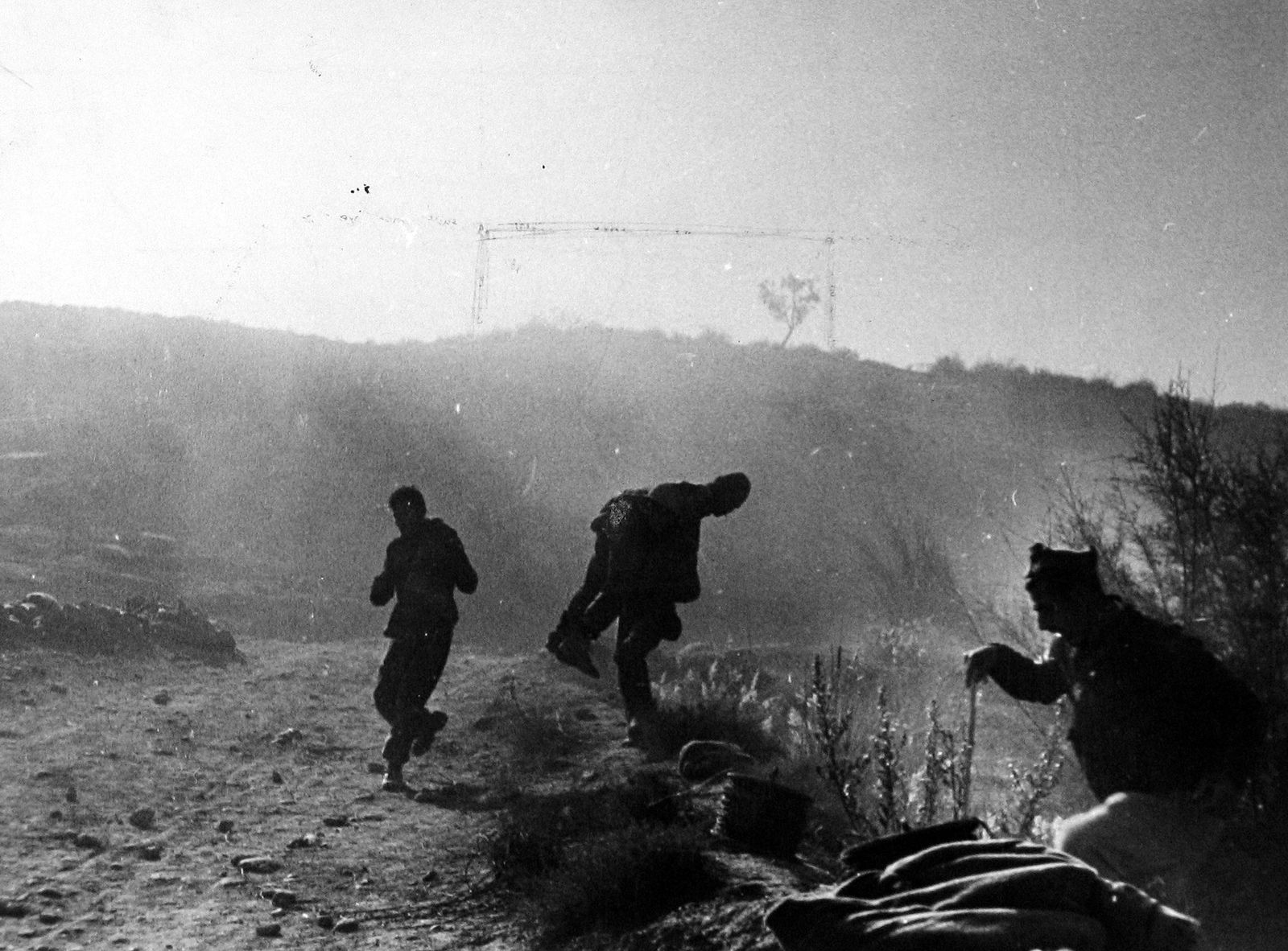 Robert Capa, Battle of Rio Segre, near Fraga, 7-Nov-38