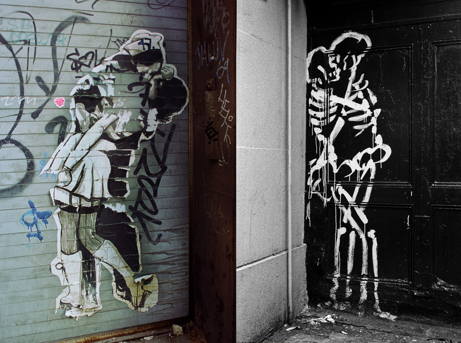 Hank O'Neal, After Eisenstaedt/Kissing Skeletons, 2010/1981