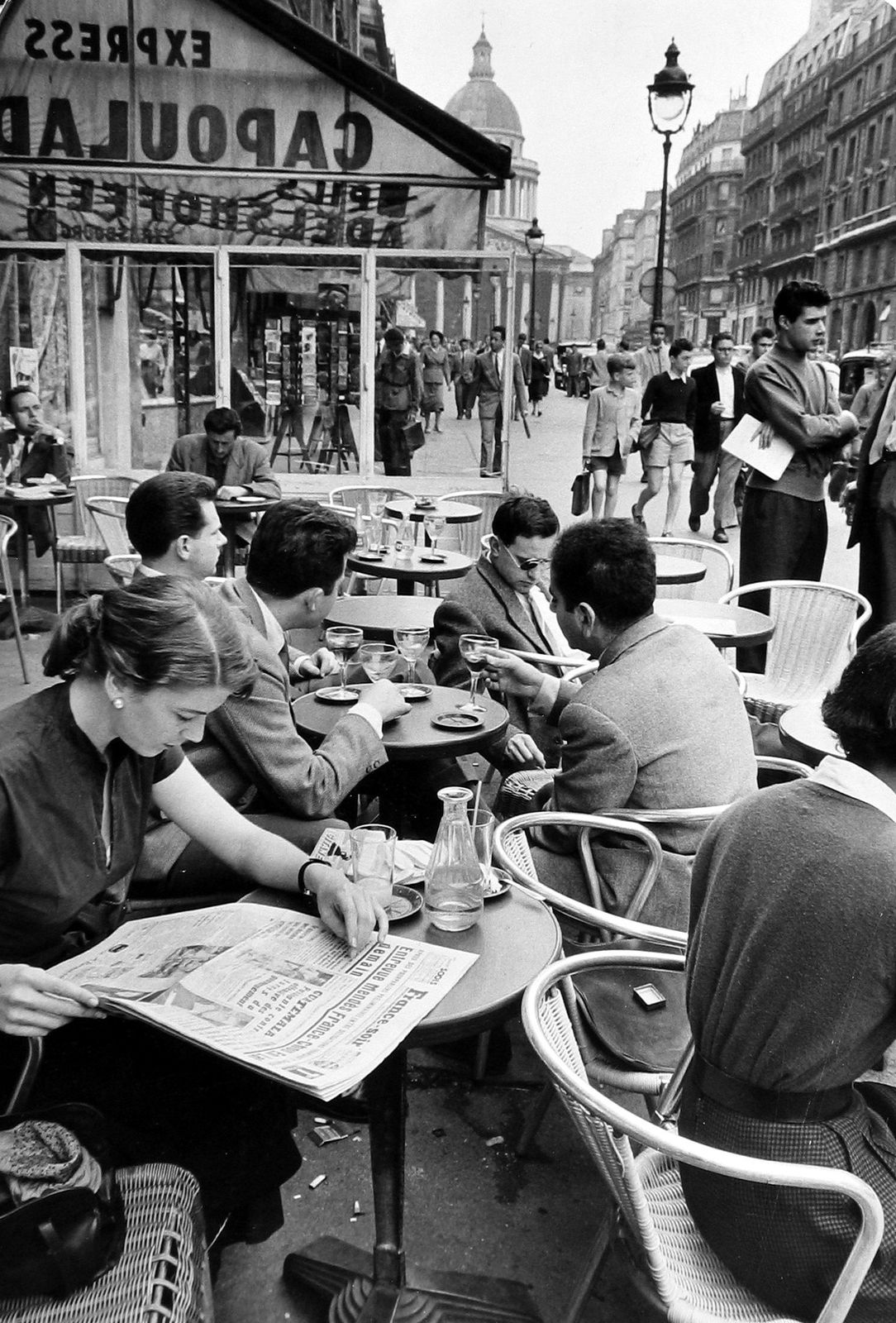 Inge Morath, Students Cafe on the Boulevard Saint Michel, c.1969