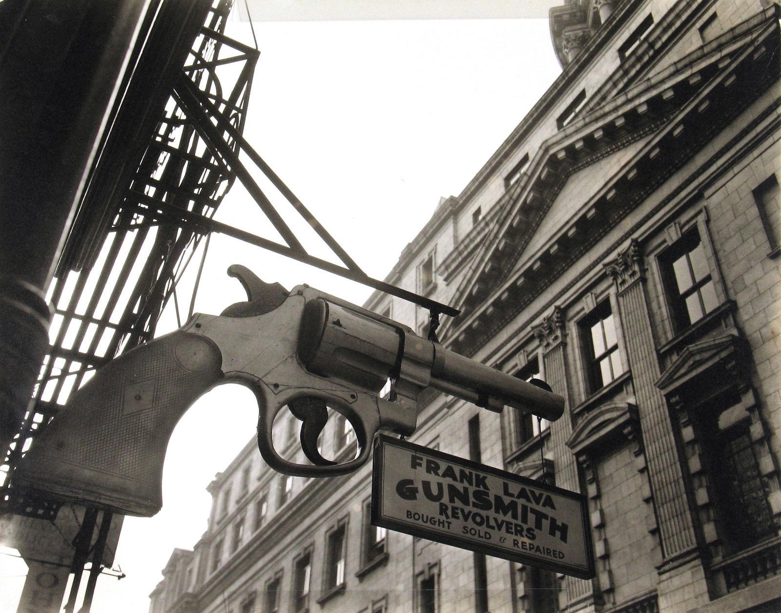 Berenice Abbott, Gunsmith and Police Department, 6 Centre Market Place and 240 Centre Street, 1937