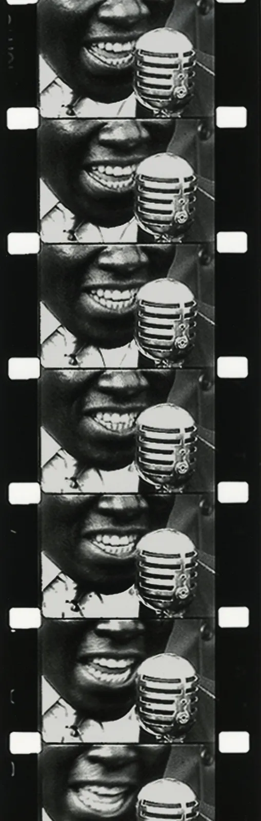 Marvin E. Newman, Untitled (filmstrip of man singing), 1951