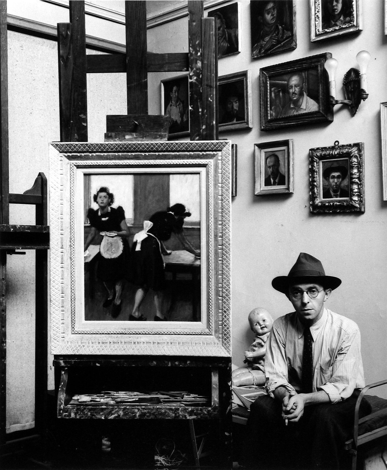 Arnold Newman, Raphael Soyer, New York City, 1941