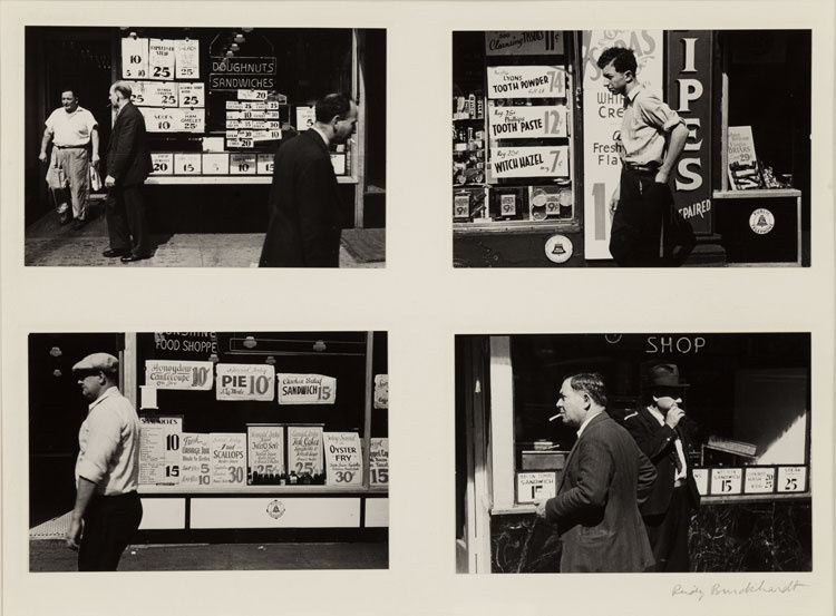 Rudy Burckhardt, Food Shops, c.1939