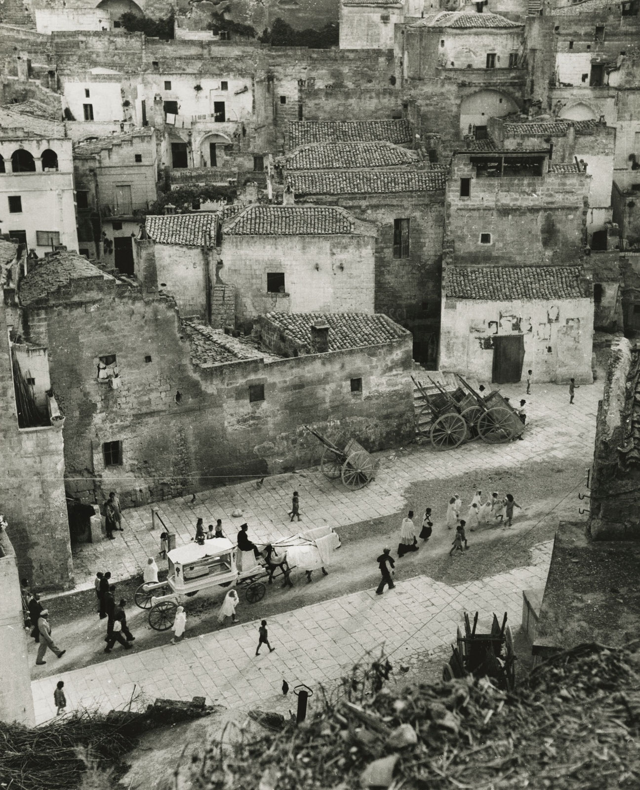 David Seymour, Funeral Procession for Child, Matera, Italy, 1948