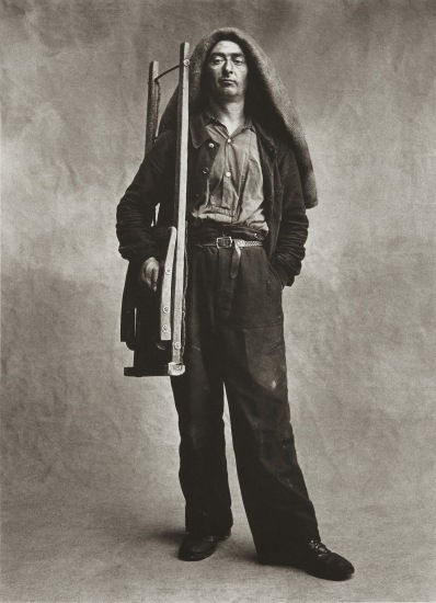 Irving Penn Charbonnier, Paris, 1950 Platinum-palladium print; printed 1974 23 1/4 x 22 1/4 inches