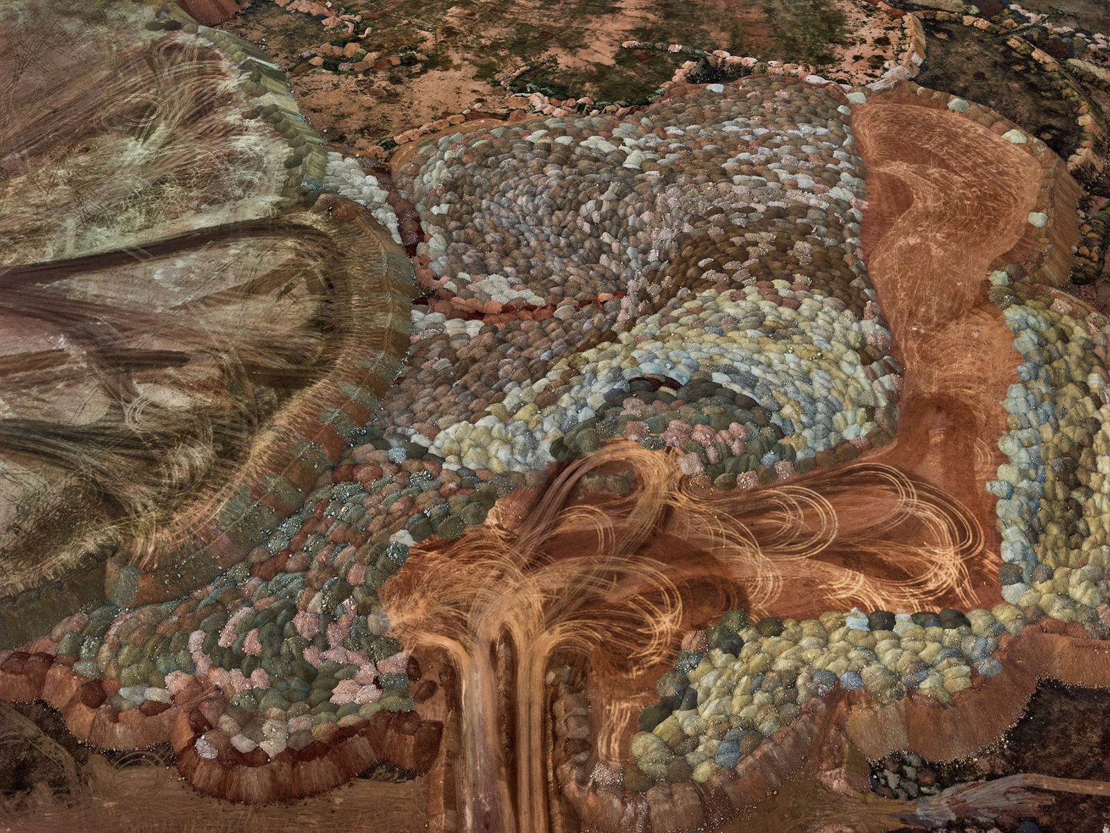 Edward Burtynsky Sishen Iron Ore Mine #2, Overburden, Kathu, South Africa, 2018 Pigment inkjet print on Kodak Professional photo paper; printed later 48 x 64 inches