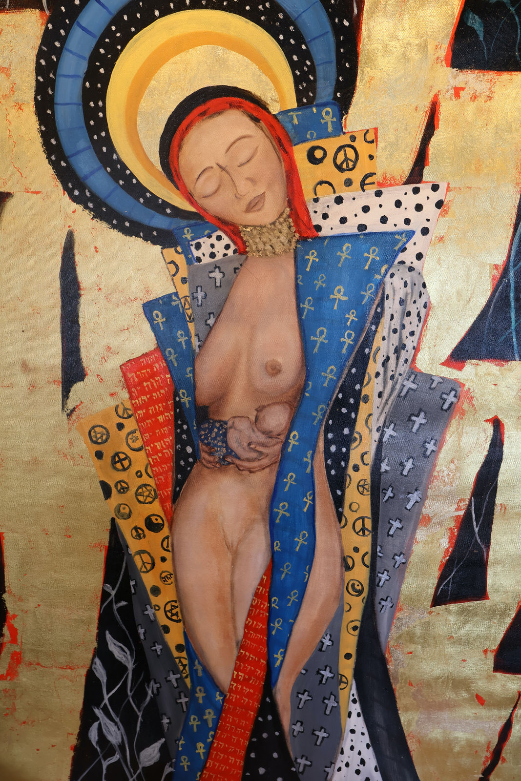 Madonna with a gold necklace