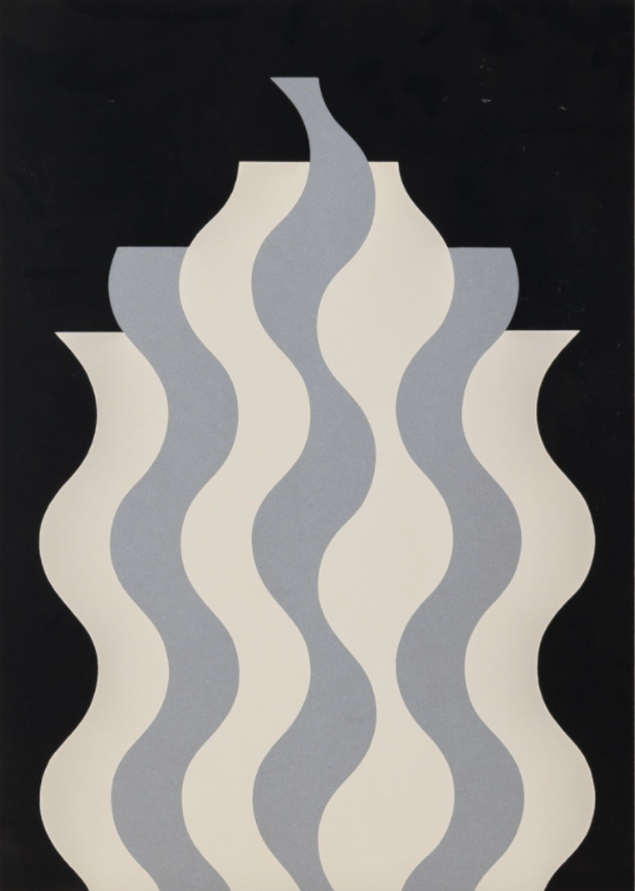 Mohamed Melehi, Flame , 1970