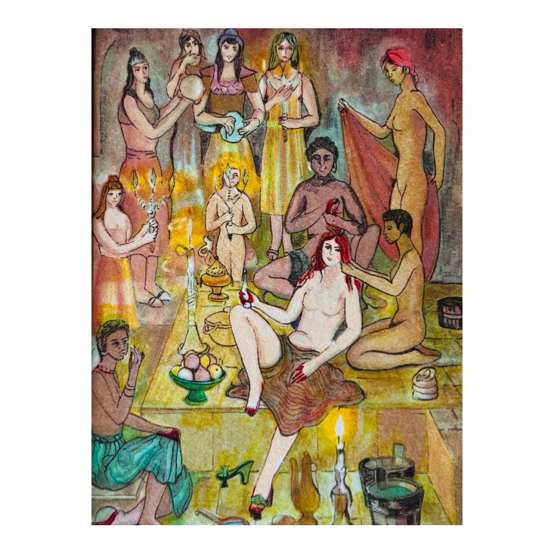 Jellal Ben Abdallah, Femmes à l'intérieur 6, 2000