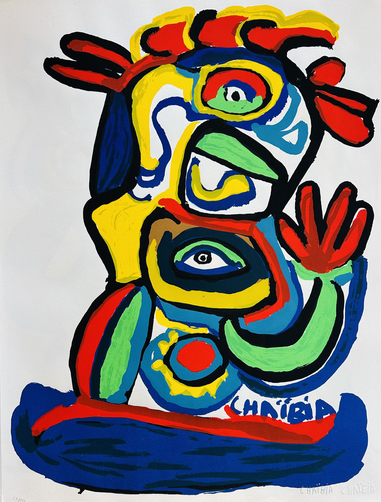 Chaïbia Talal, Untitled (Series of 10 Silkscreen ), 1994