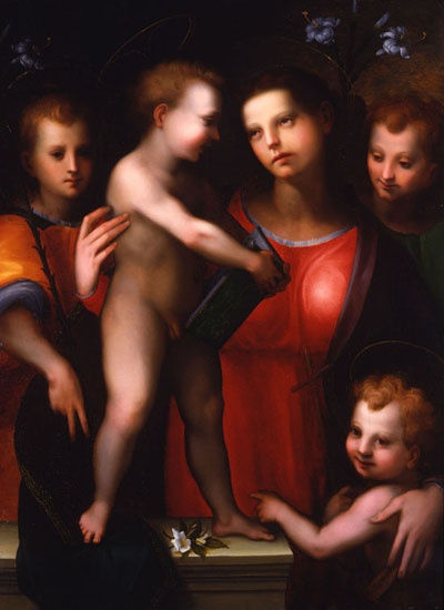 Domenico Puligo, Virgin and Child with Saint John, (Firenze, primavera 1492 – Firenze, settembre 1527)