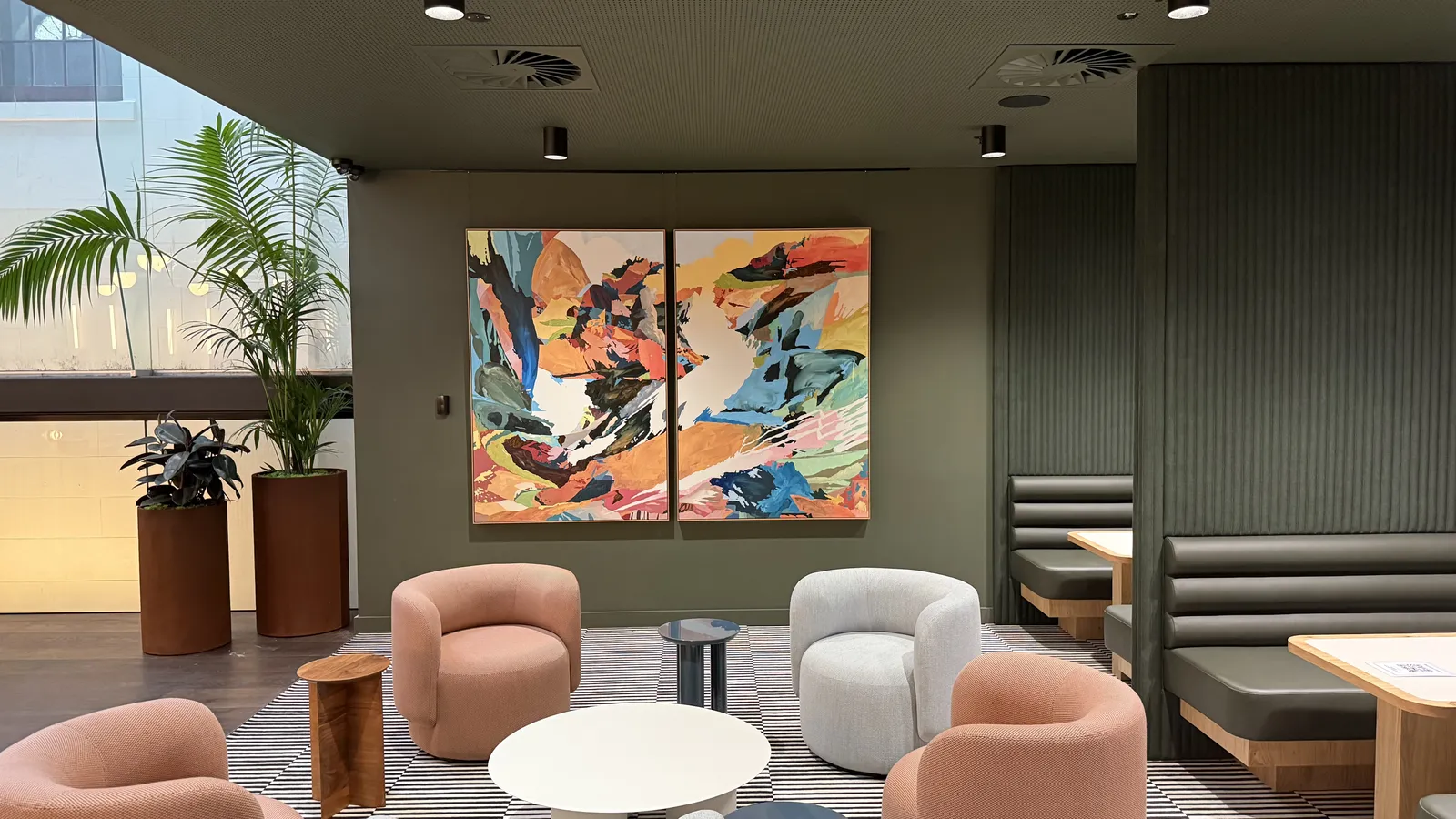 Sam Octagon 'Greatest Depth' 2025 (refurbished business lounge 270 Pitt St, Sydney)