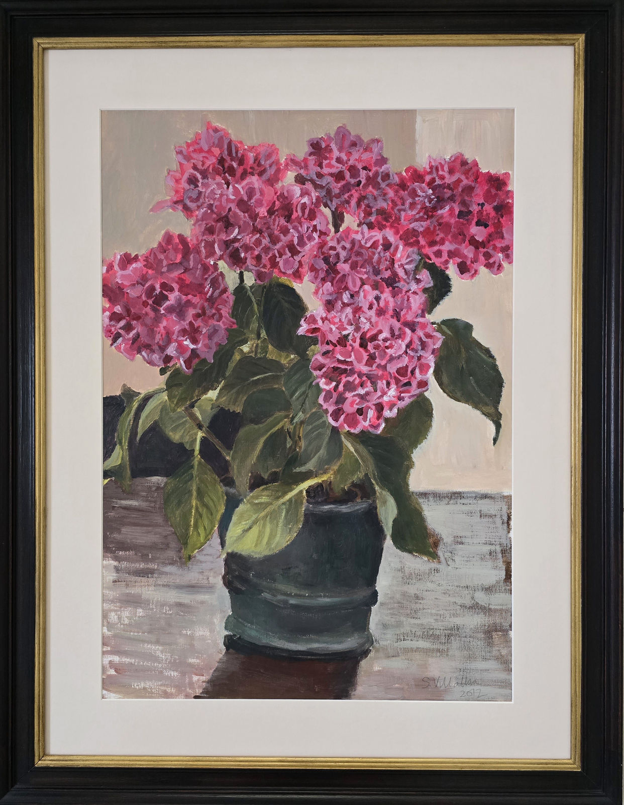 Stephanie Villalba, Hydrangeas (varigated), 2012