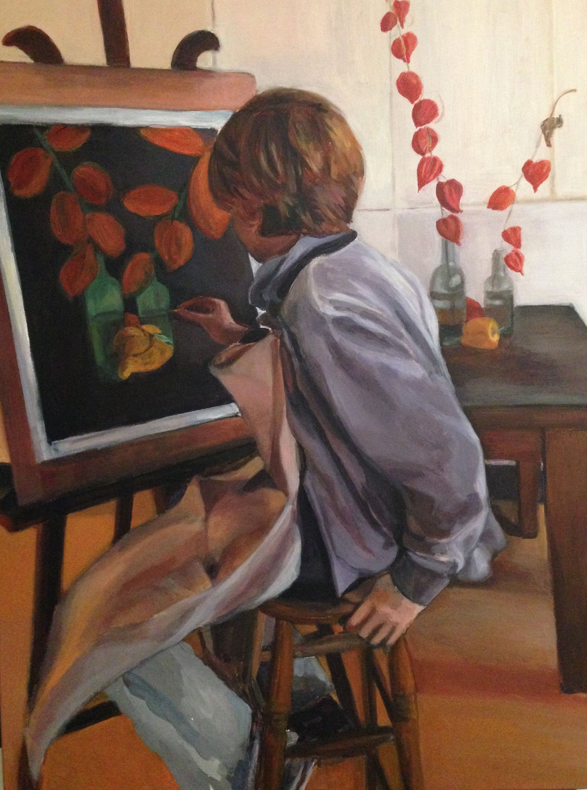 Stephanie Villalba, At the Studio, 2012