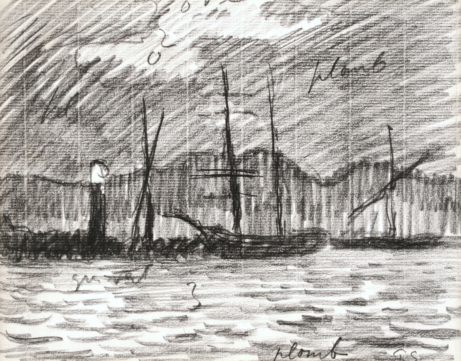 Paul SIGNAC, Saint-Tropez. Le Port. Le Phare, 1912 circa