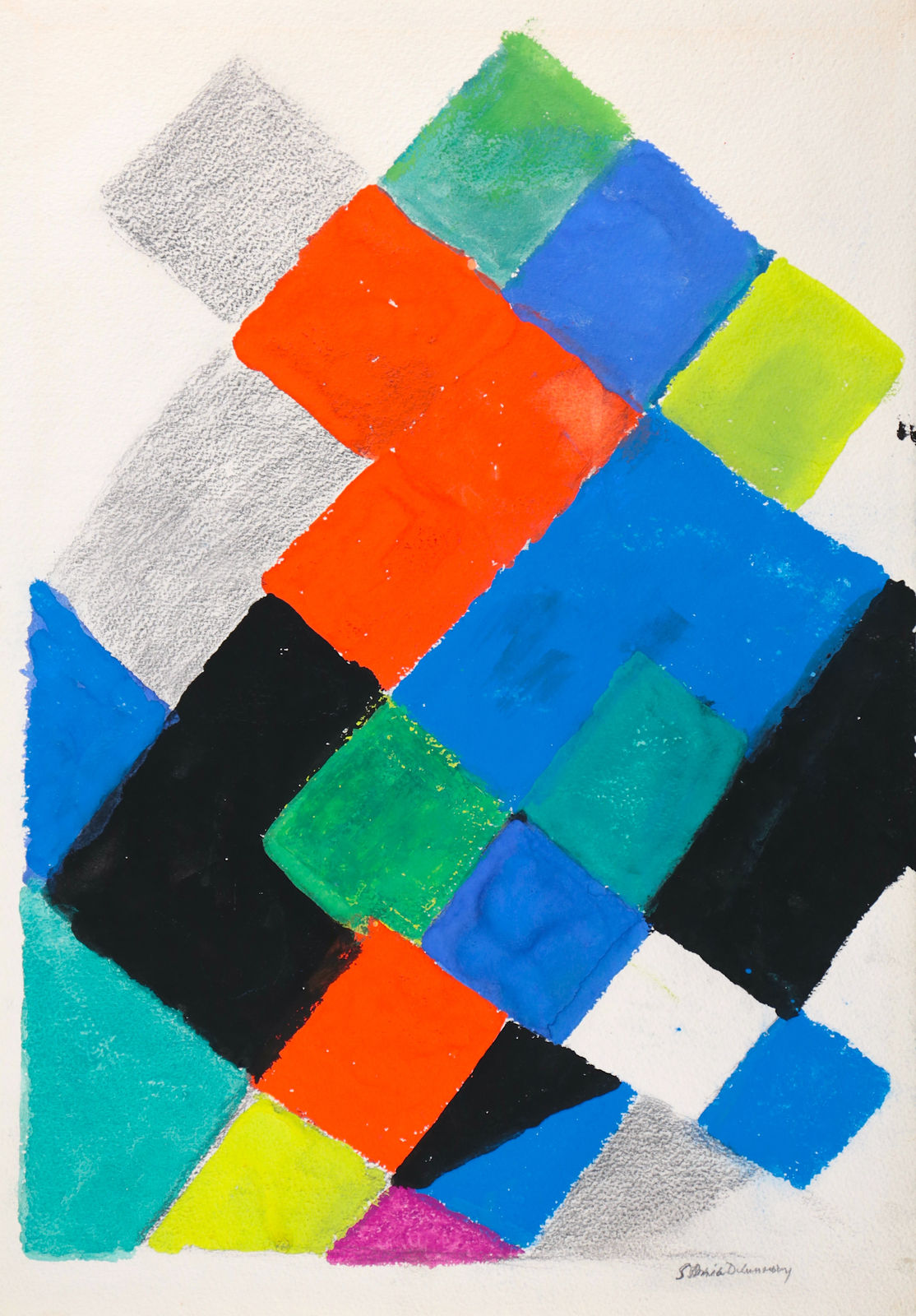 Sonia DELAUNAY, Rythme couleur, 1972
