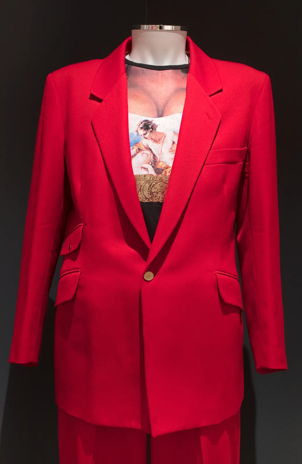 Vivienne Westwood, Men’s red bondage suit, c.1980