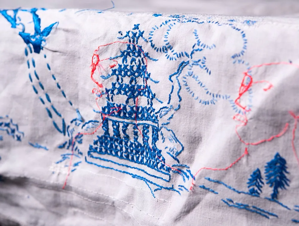 Kirsteen Aubrey and Alice Kettle, Another perspective:Looking up to the ground, down to the clouds, 2017