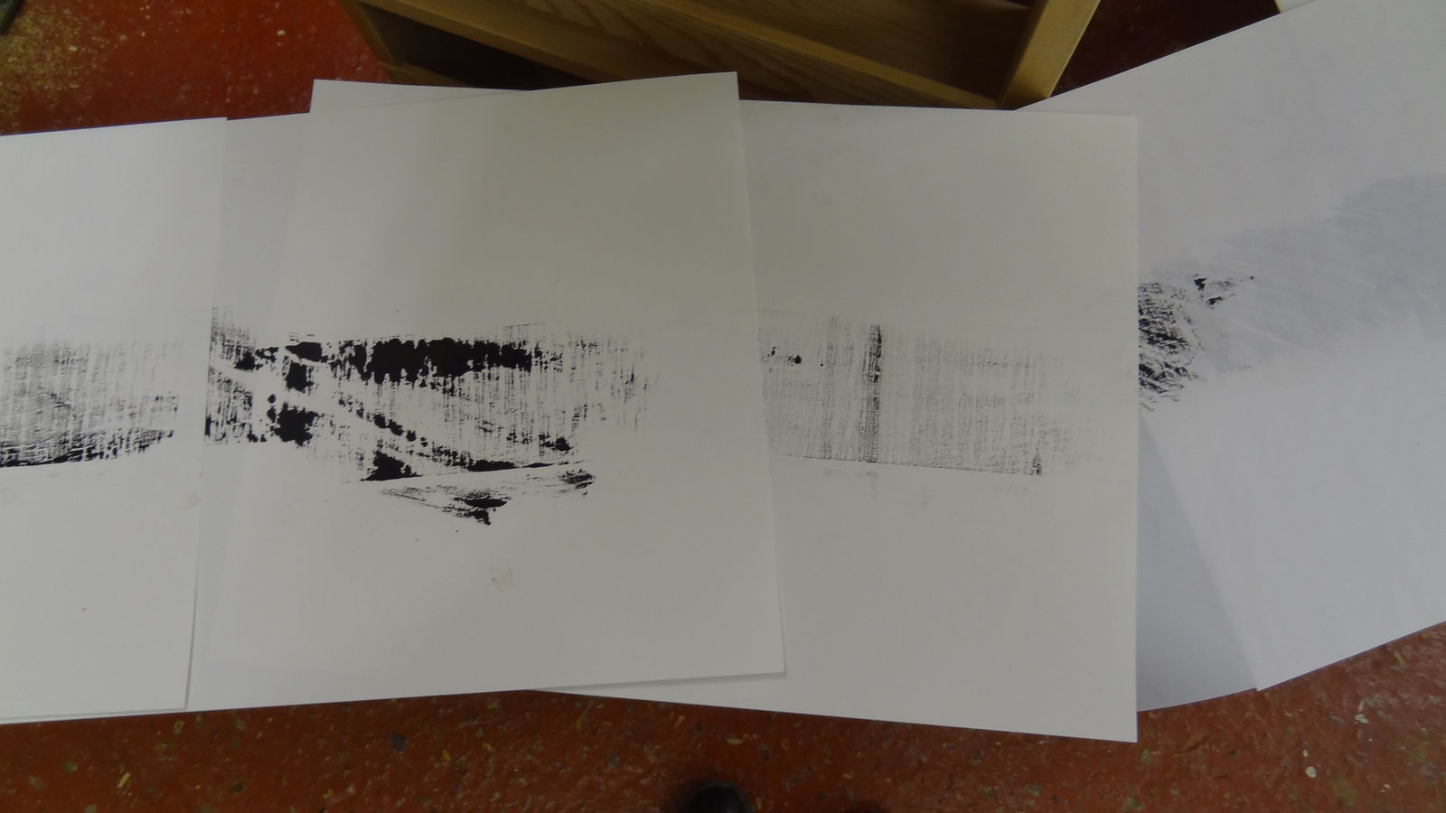 Alice Kettle (textiles/stitch (David Gates (furniture maker) and Jane Webb (text and print) Collaborative collection of works 2012