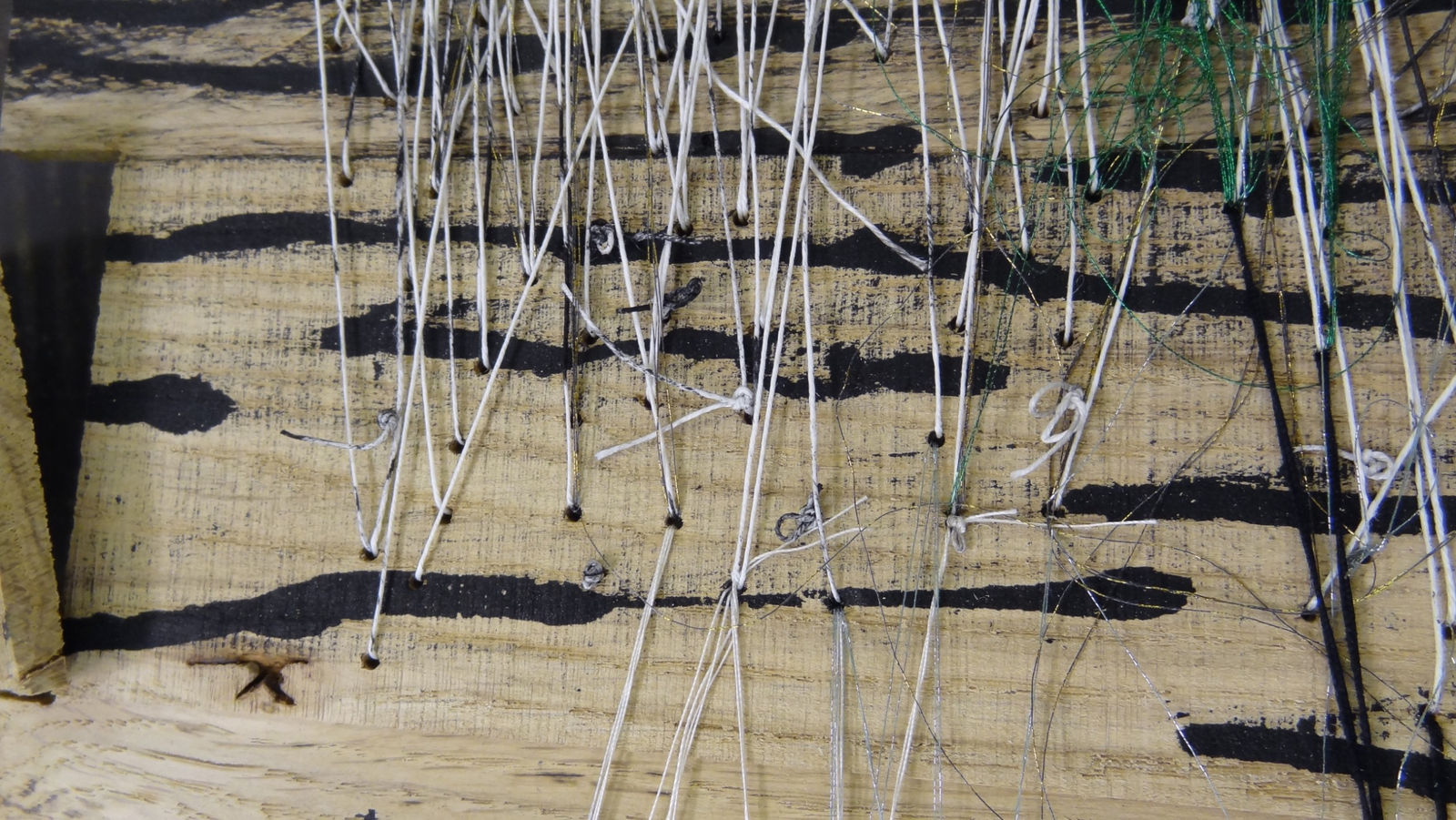 Alice Kettle (textiles/stitch (David Gates (furniture maker) and Jane Webb (text and print) Collaborative collection of works 2012