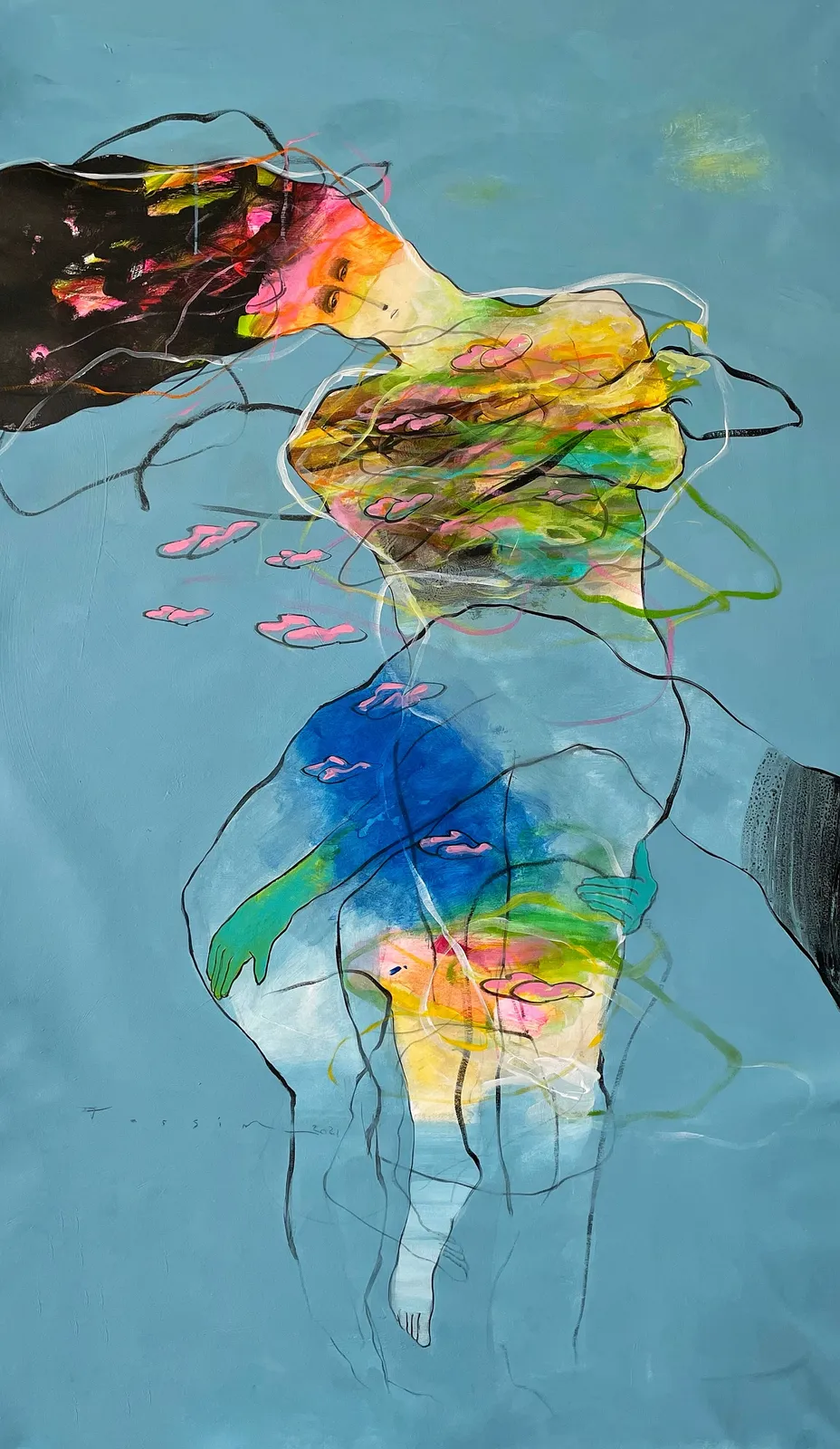 Jassim Aldhamin, Ghazal II, 2021