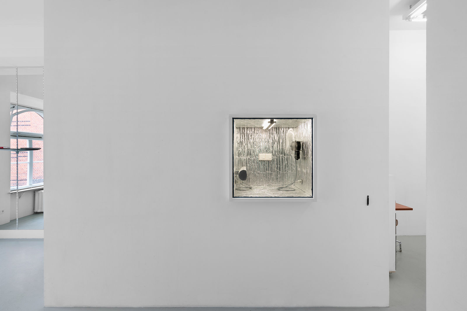 Gonzales Haase AAS, Insulted Fragment Exhibition view in Würfel at Bar Am, Berlin, 2019