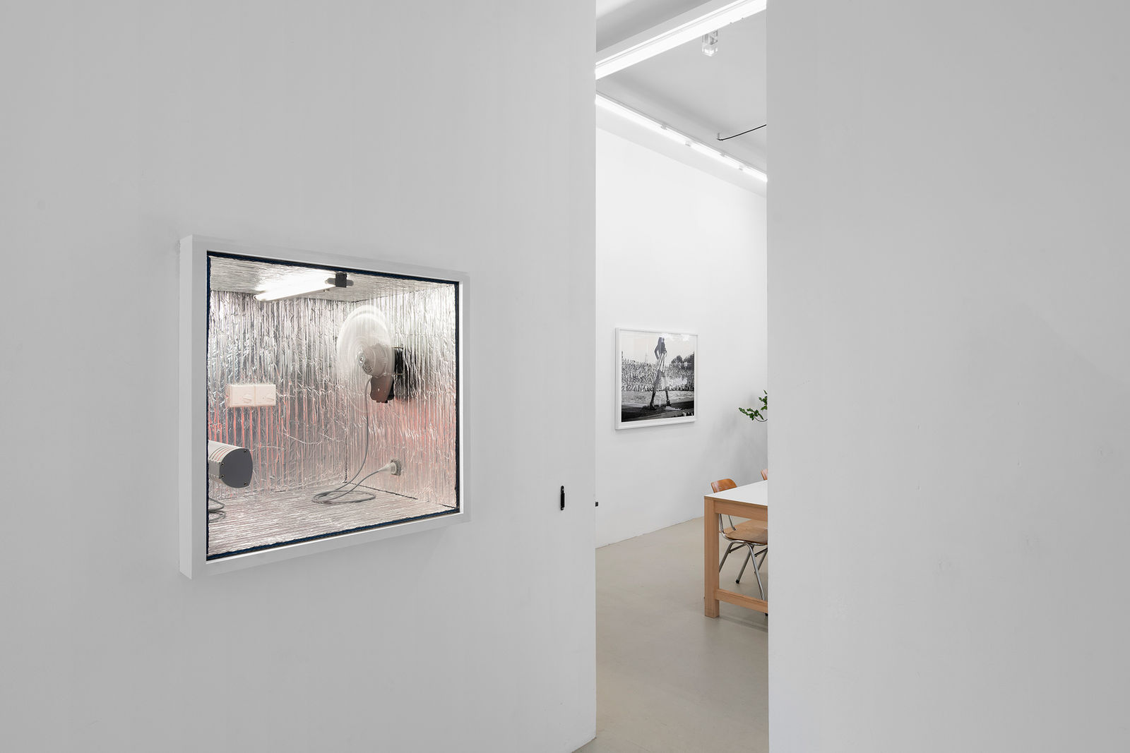 Gonzales Haase AAS, Insulted Fragment Exhibition view in Würfel at Bar Am, Berlin, 2019