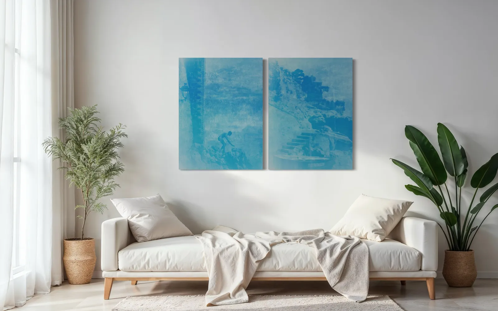 Andy Jon Morris, Echoes And Visions No. 5 (Diptych), 2025