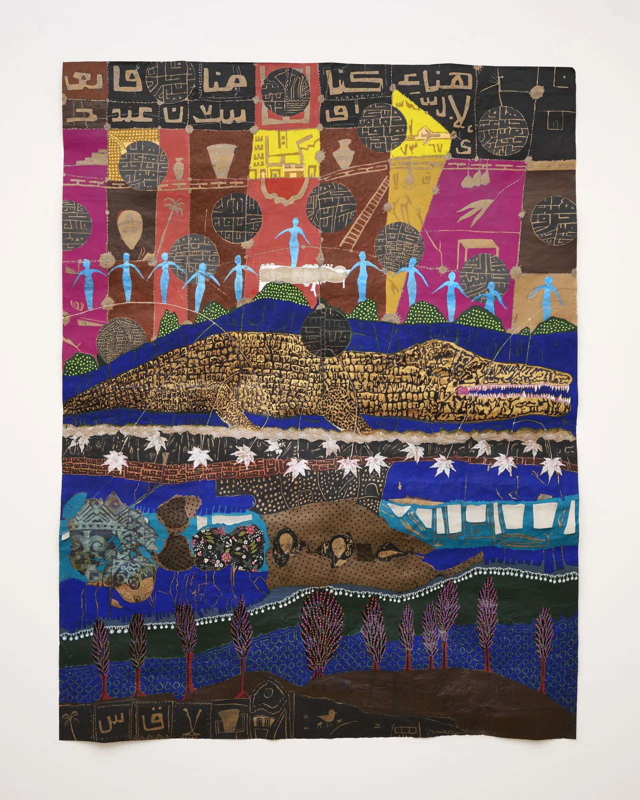 Fathi Hassan, The Crocodile's Dream, 2024