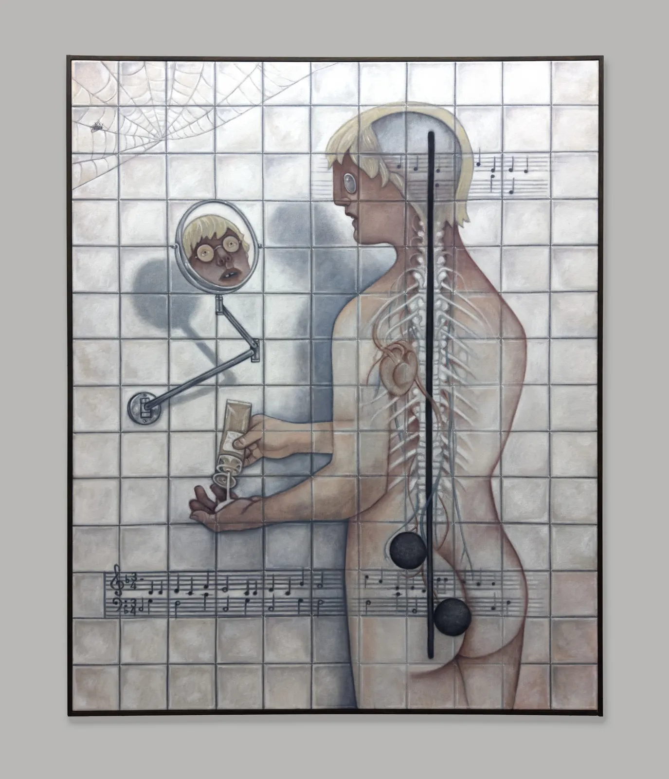 Justin Fitzpatrick, Happy Birthday (David Hockney moisturising in LA), 2024