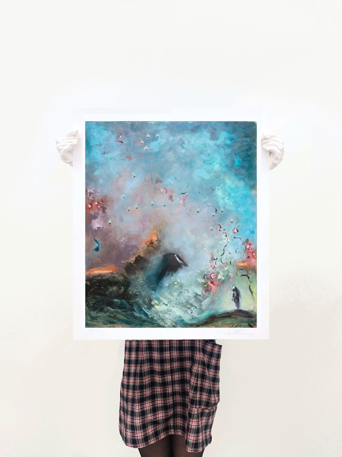 Chris Rivers, Hand-Finished Piscean Landscape, 2025