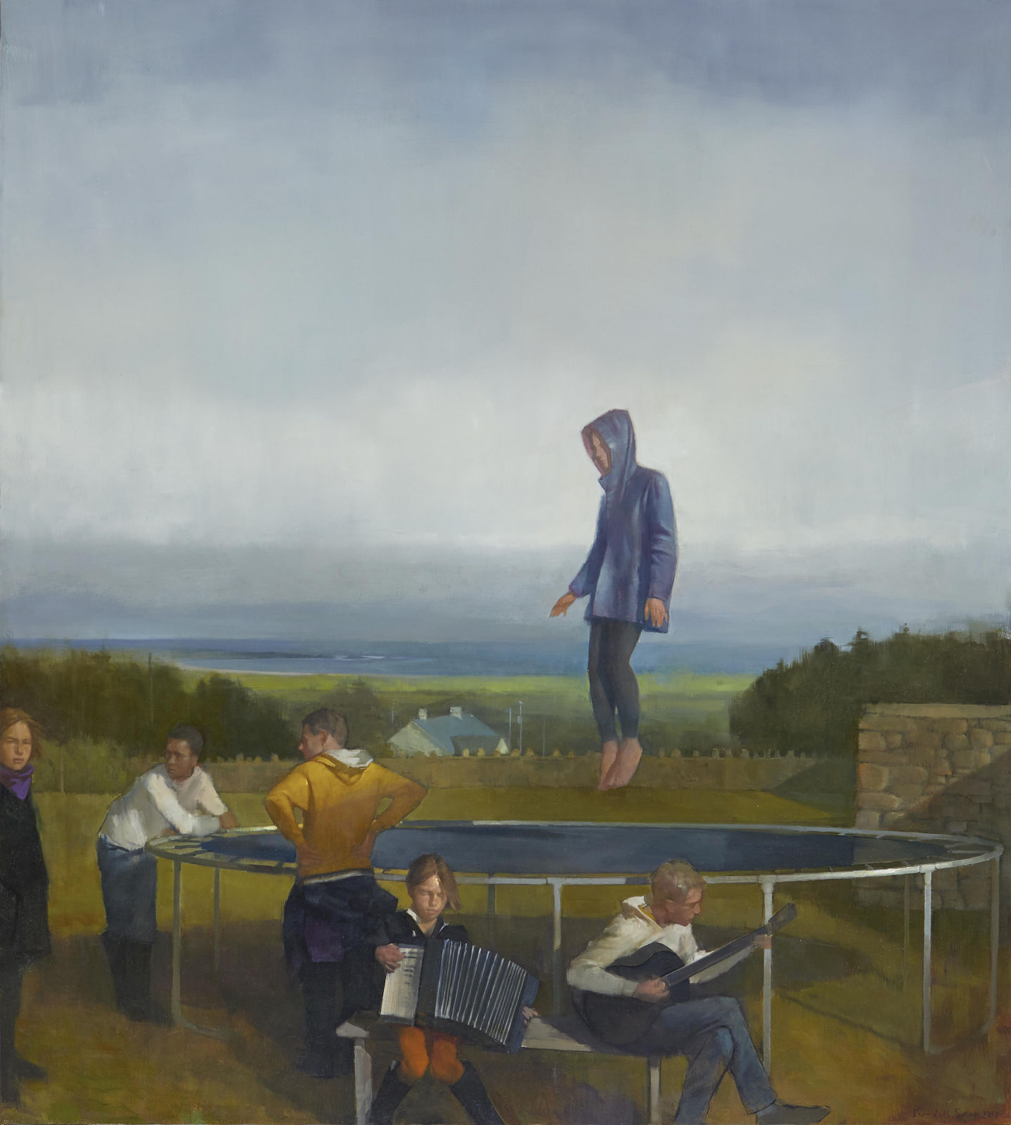 Randall Exon, Gathering above the Bay, 2018
