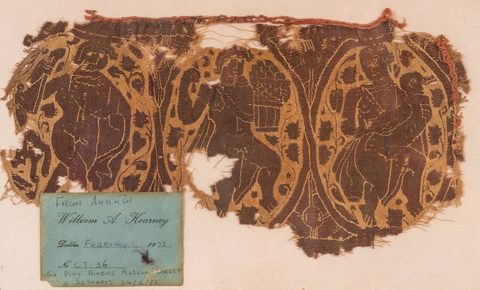 Egyptian, A collection of three rare Coptic tetxile fragments, 4th to 11th century