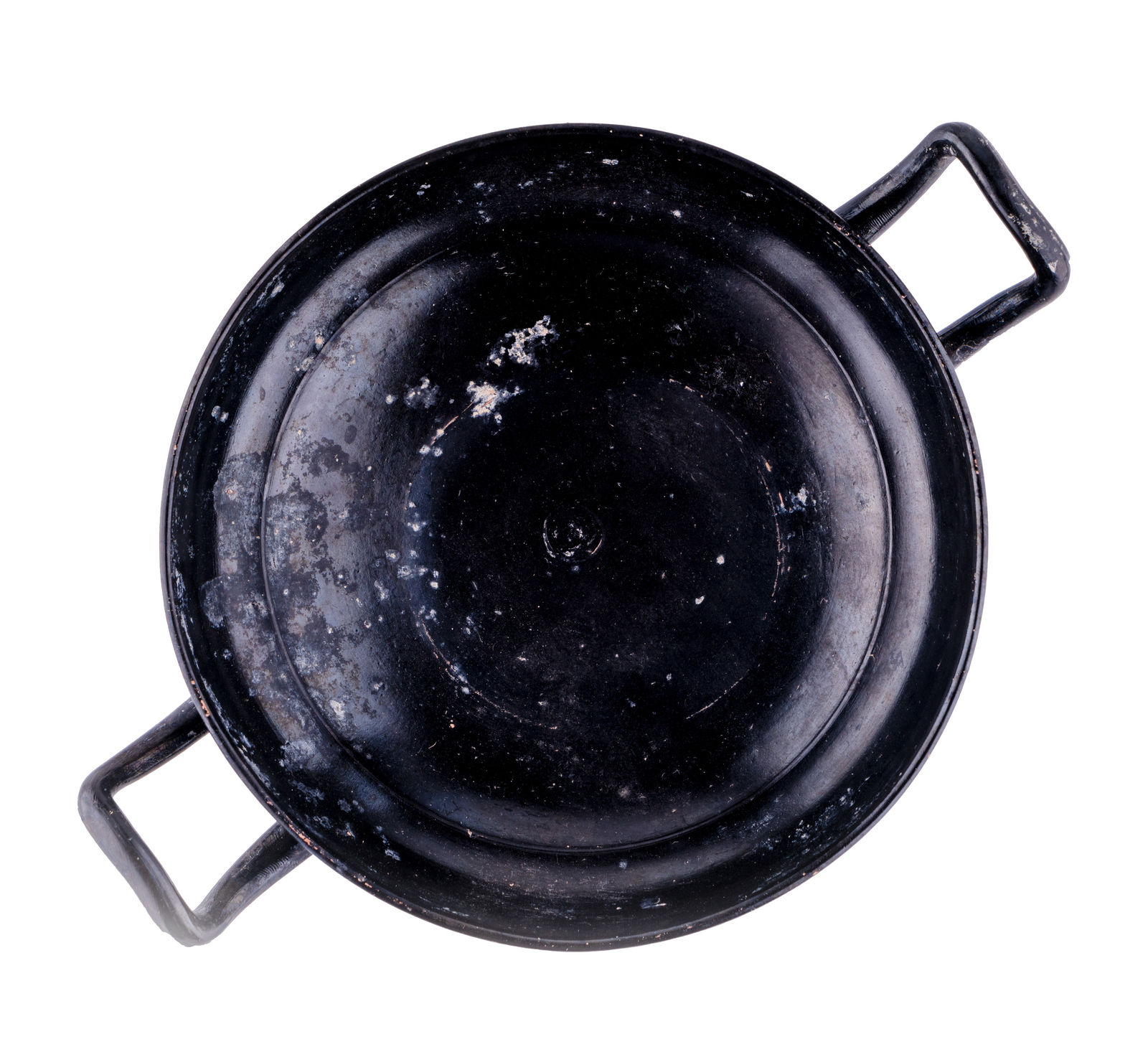 Apulian, A Greek attic-red pottery and black glazed kylix/wine cup, c. 300 B.C.