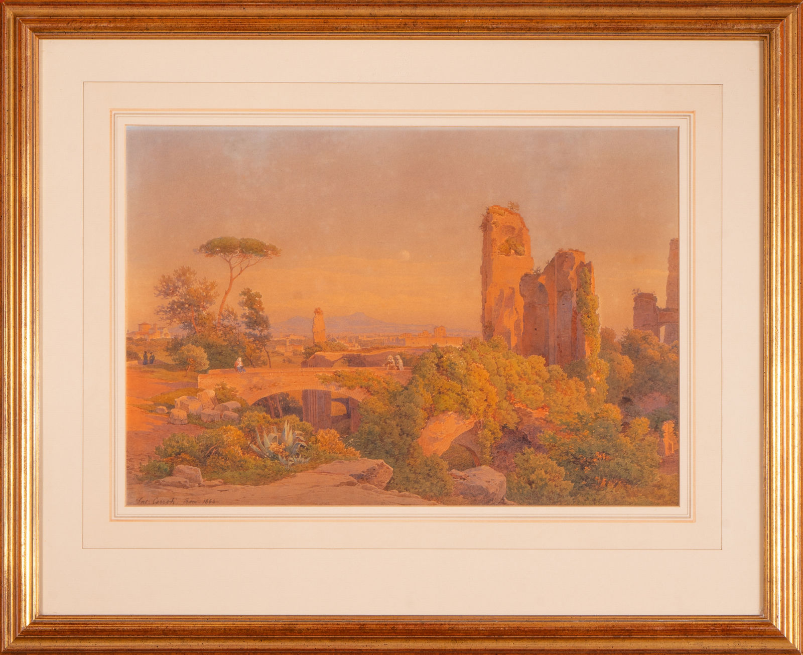 Salomon Corrodi, View of Rome, 1864