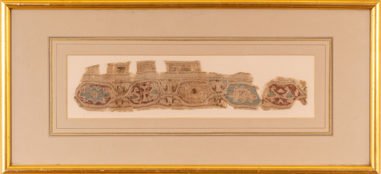 Egyptian, A collection of three rare Coptic tetxile fragments, 4th to 11th century