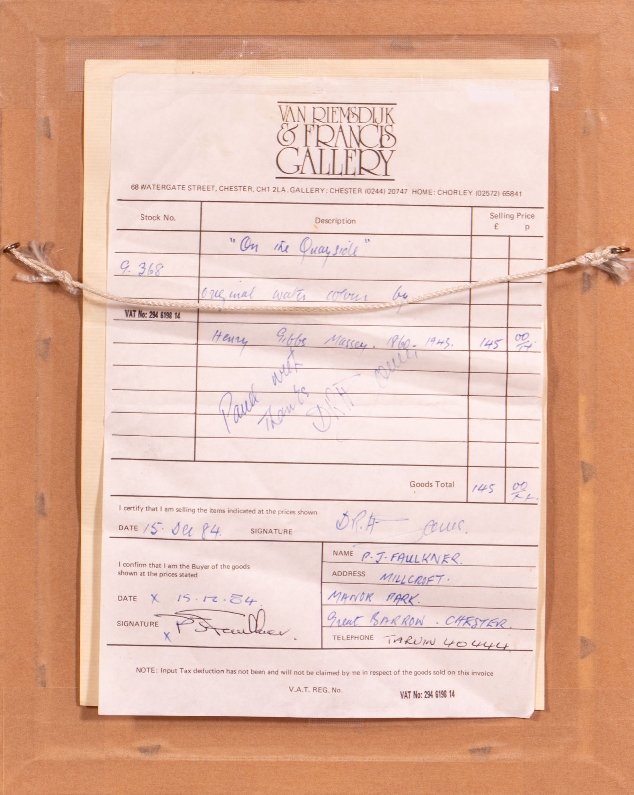 Henry Gibbs Massey, On the Quayside