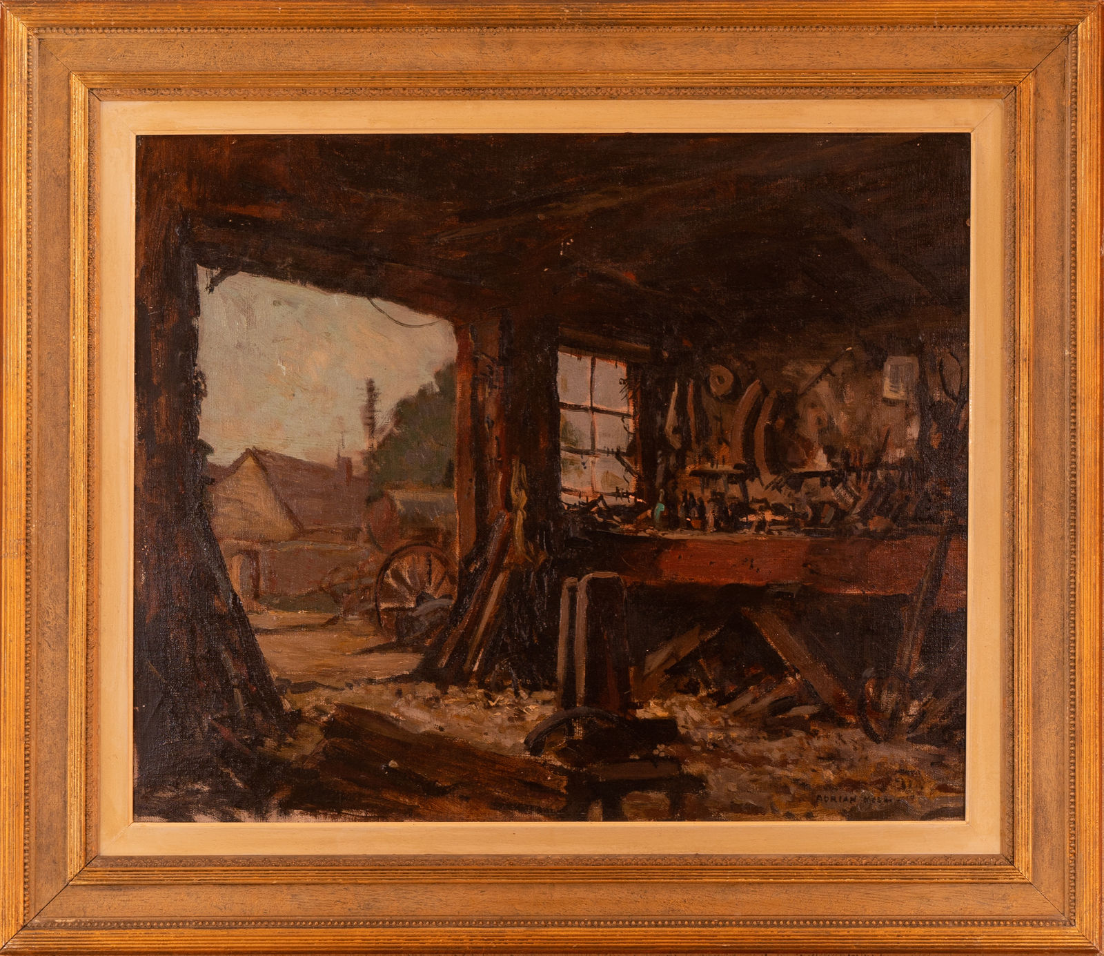 Adrian Hill, Interior of a Barn